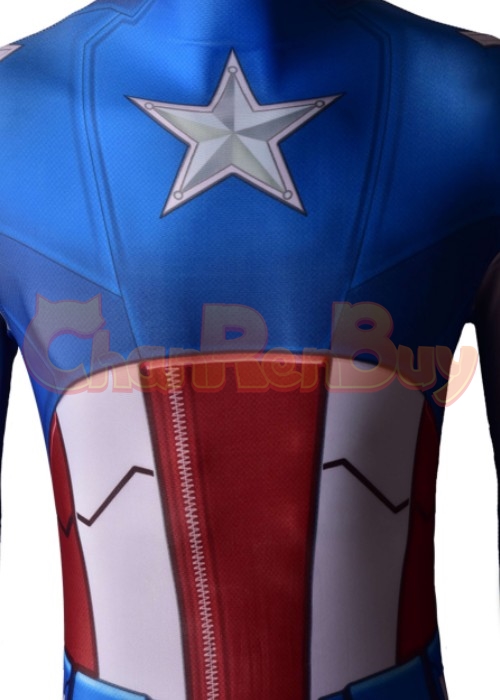 Captain America Costume Steve Rogers Cosplay Bodysuit