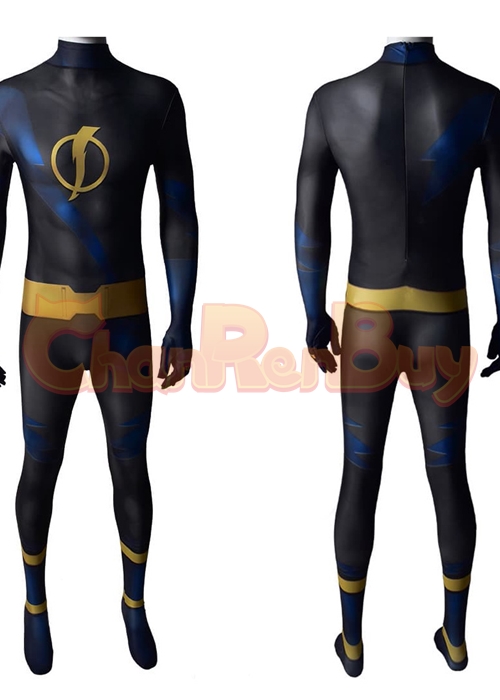 Teen Titans Future Shock Costume Static Shock Cosplay Bodysuit
