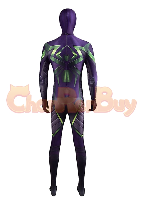 Spider Man Miles Morales Costume Purple Reign Suit Cosplay Bodysuit