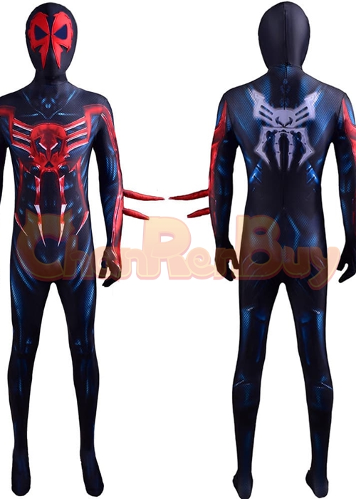 Black 2099 Ultimate Spider Man Costume Suit Miguel O'Hara Cosplay Bodysuit