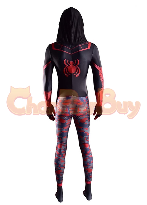 Spider Man Miles Morales Costume Cosplay The End Suit Cosplay Bodysuit