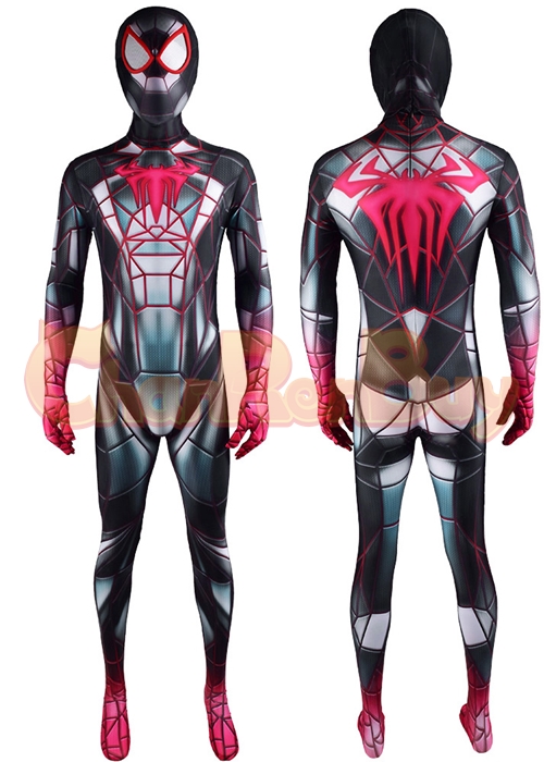 Spider Man Miles Morales Costume Cosplay Programmable Matter Suit Cosplay Bodysuit