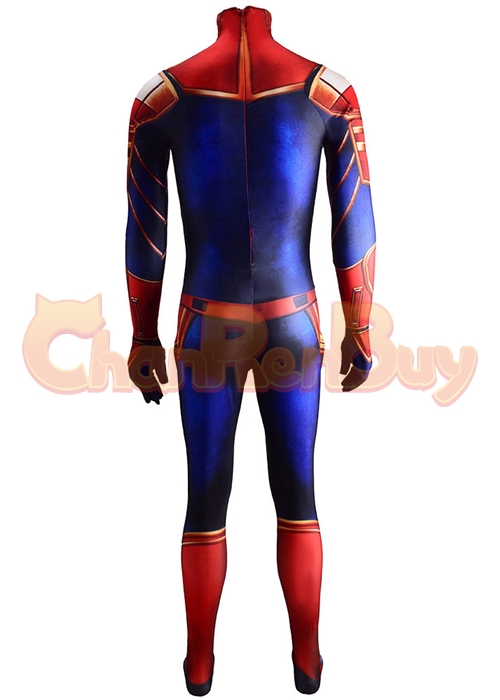 Captain Marvel Costume Carol Danvers Cosplay Bodysuit Ver.3