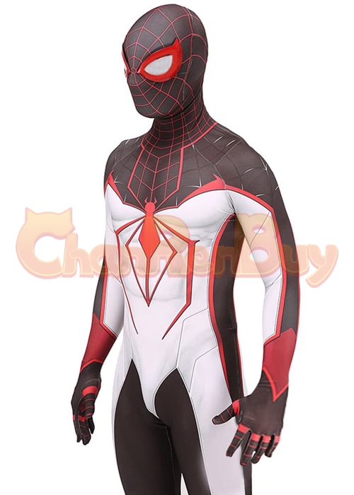 Spider Man Miles Morales Costume TRACK Suit Cosplay Bodysuit Ver.2