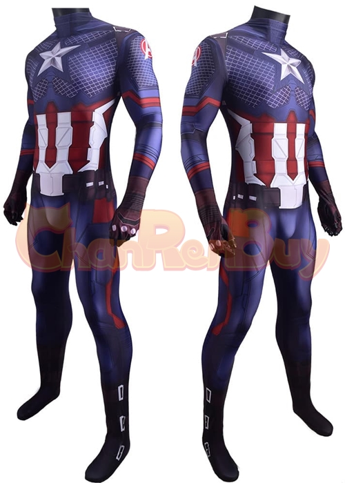Avengers Endgame Captain America Costume Cosplay Bodysuit Ver.3