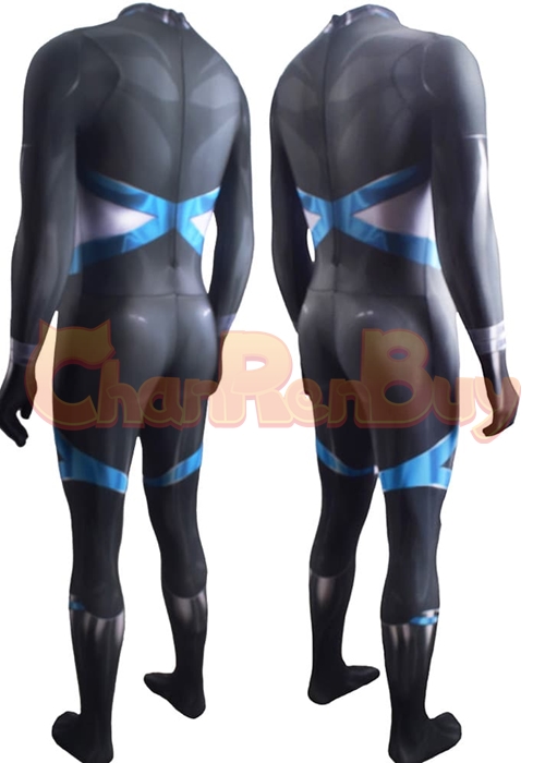 X Men Domino Costume Cosplay Neena Thurman Bodysuit