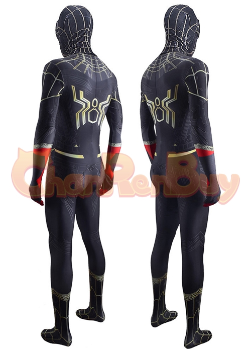 Spider Man 3 No Way Home Costume Black Suit Cosplay Bodysuit