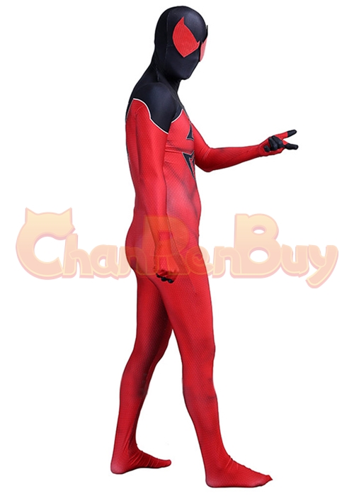 Scarlet Spider Kaine Paker Costume Spider Man Cosplay Bodysuit Ver.2