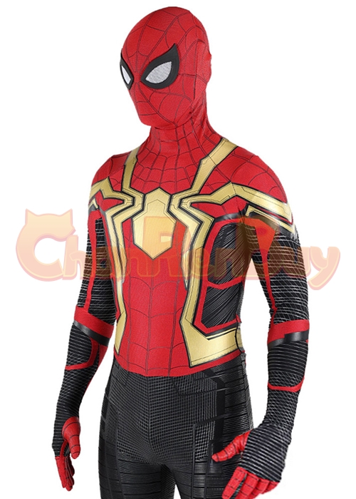 Spider Man 3 No Way Home Costume Iron Spider Suit Cosplay Bodysuit Ver ...
