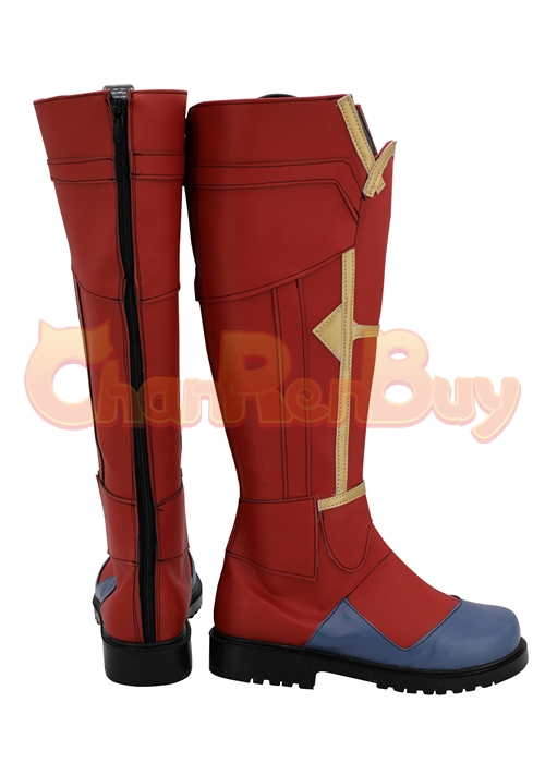 Captain Marvel Shoes Cosplay Carol Danvers Boots-Chaorenbuy Cosplay