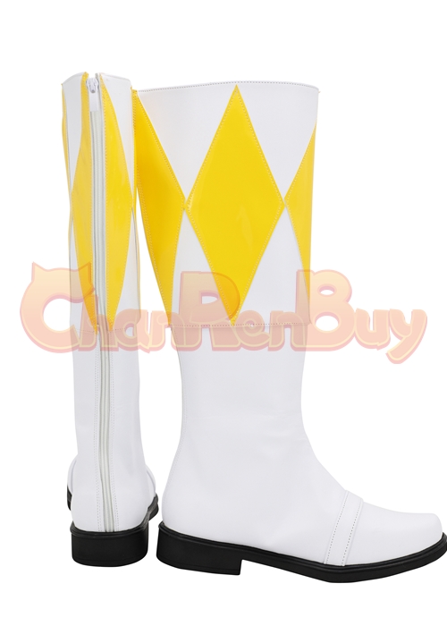 Tiger Ranger Boy Shoes Cosplay Mighty Morphin Power Rangers Boots-Chaorenbuy Cosplay