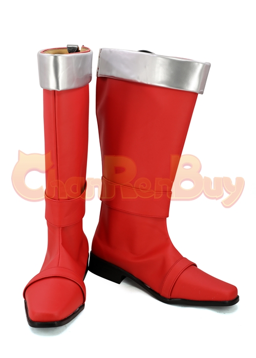 Shishi Red Rakki Lucky Shoes Uchu Sentai Cosplay Boots -Chaorenbuy Cosplay
