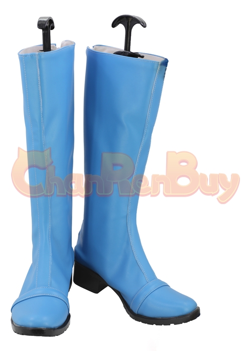 Water Ninja Hurricane Blue Shoes Ninpuu Sentai Hurricaneger Nanami Nono Cosplay Boots