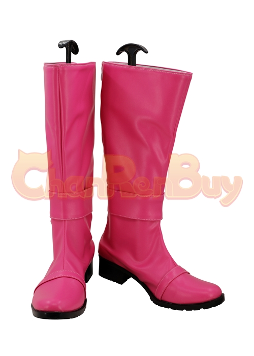 Washi Pink Shoes Uchu Sentai Kyuranger Raptor 283 Type 283 Cosplay Boots-Chaorenbuy Cosplay
