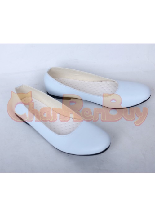 Emilia Shoes Re Zero White Cosplay Boots-Chaorenbuy Cosplay