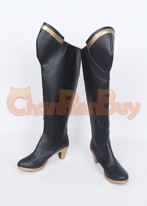 Mercy Angela Ziegler Shoes Overwatch High Heel Cosplay Boots -Chaorenbuy Cosplay