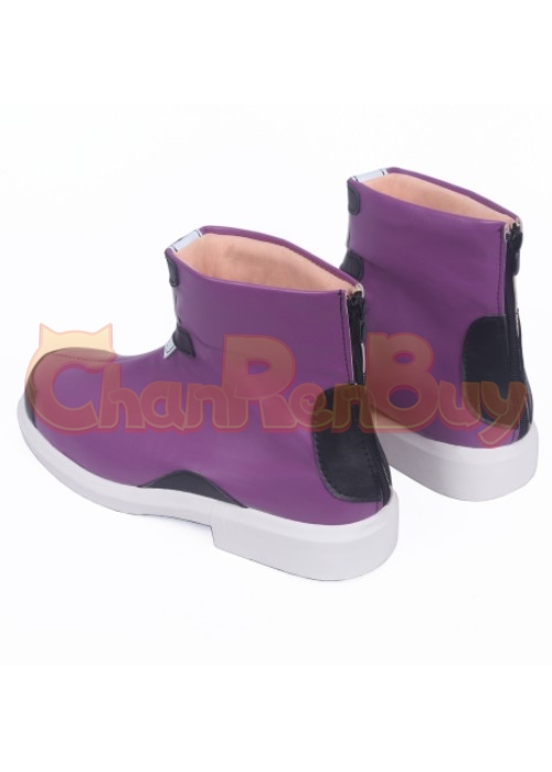 Garfield Mark Logan Shoes Young Justice Beast Boy Cosplay Purple Boots