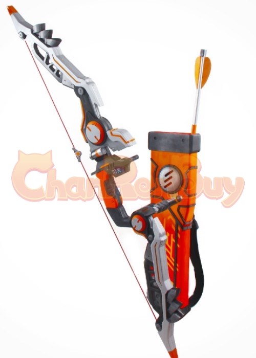 OW Overwatch Shimada Hanzo Cyber Ninja Bow Arrow Quiver Cosplay Prop-Chaorenbuy Cosplay