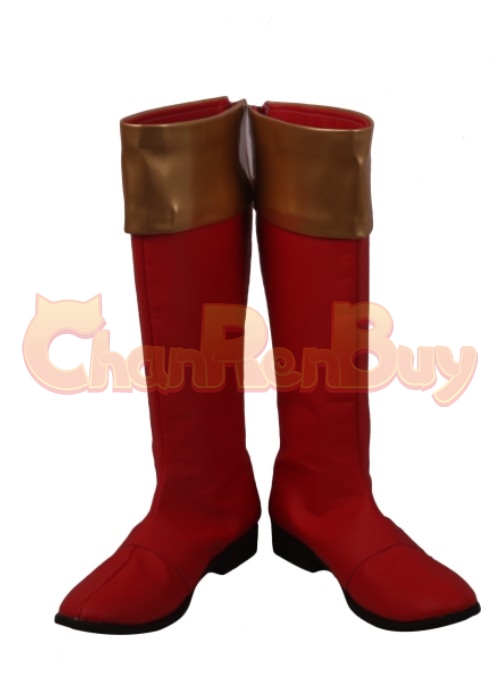 Hakua Aba Red Shoes Bakuryu Sentai Abaranger Ryouga Cosplay Boots