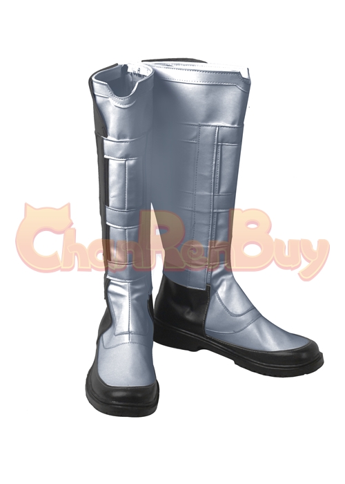 Quantum Realm Shoes Avengers Endgame Cosplay Silver Boots