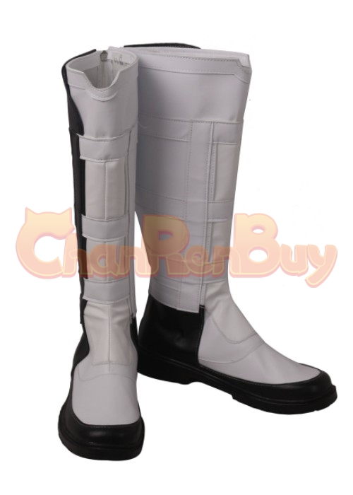 Quantum Realm Shoes Avengers Endgame Cosplay White Boots