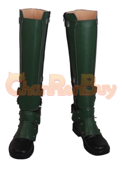 Green Deadpool Shoes Wade Winston Wilson Cosplay Boots 
