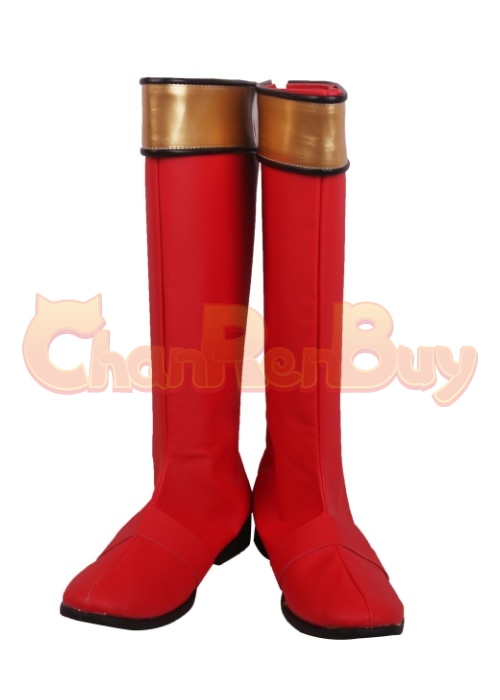 Gaorangers Red Shoes Power Rangers Wild Force Cole Evans Cosplay Boots