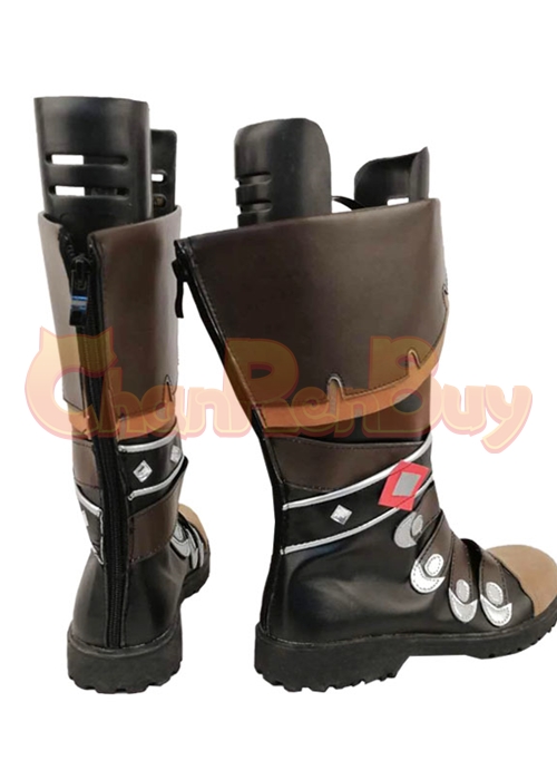 Diluc Shoes Genshin Impact Cosplay Boots Ver. 2