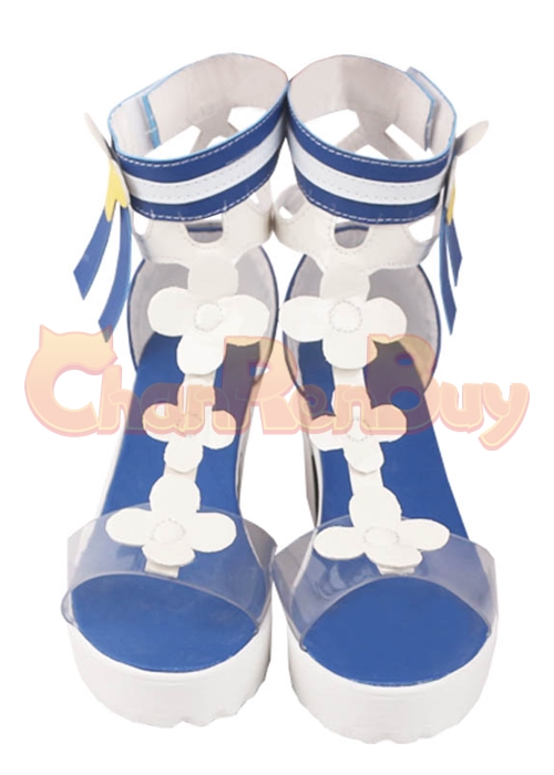 Barbara Shoes Genshin Impact Summertime Sparkle Cosplay Boots