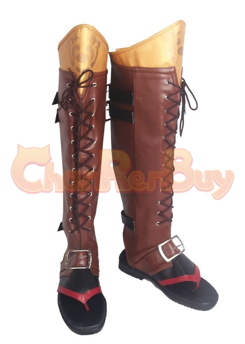 Thoma Shoes Genshin Impact Cosplay Boots Ver. 2