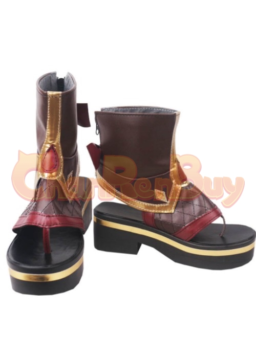 Kuki Shinobu Shoes Genshin Impact Cosplay Boots