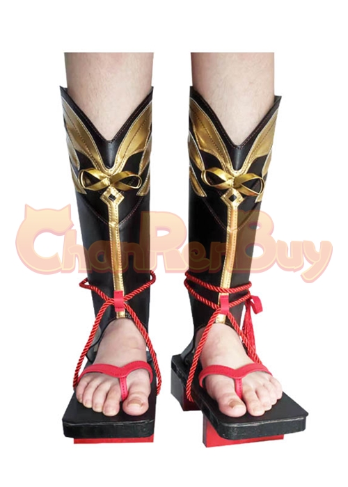Shikanoin Heizou Shoes Genshin Impact Cosplay Boots