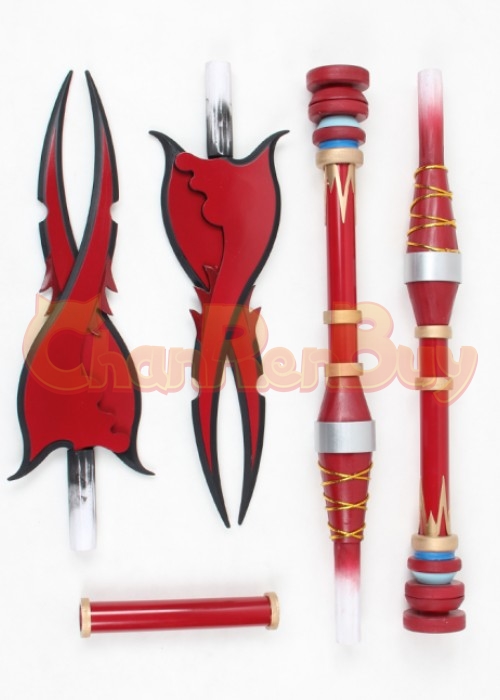 Final Fantasy XIII FF 13 Oerba Yun Fang Double Head Spear Cosplay Prop-Chaorenbuy Cosplay
