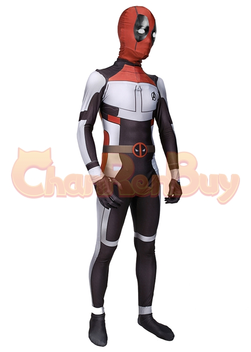 Avengers Endgame Quantum Realm Deadpool Costume Cosplay Bodysuit