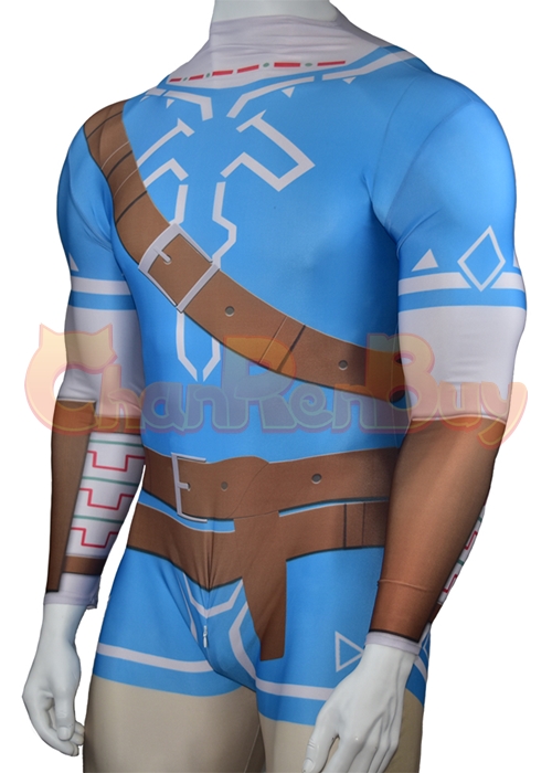 The Legend of Zelda Breath of the Wild Link Tunic Costume Cosplay Bodysuit