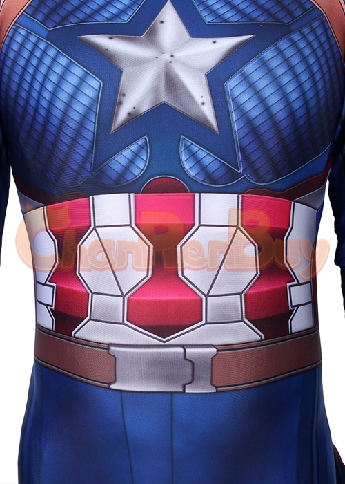 Avengers Endgame Captain America Costume Cosplay Bodysuit Ver.2