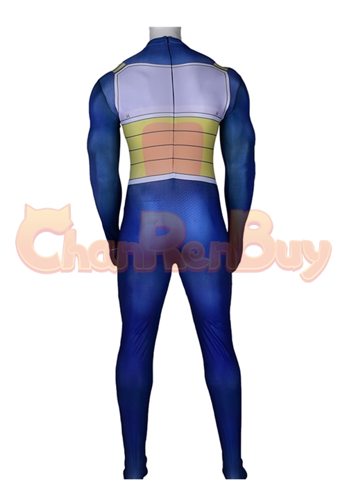 Dragon Ball Fighter Z Super Saiyan Vegeta Costume Cosplay Blue Bodysuit
