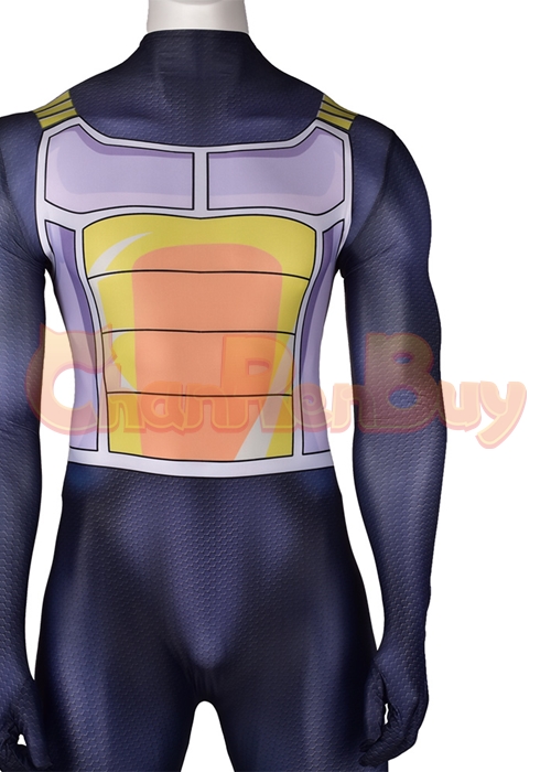 Dragon Ball Fighter Z Super Saiyan Vegeta Costume Cosplay Black Bodysuit