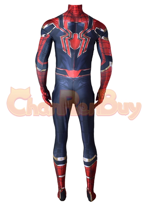 Avengers Infinity War Iron Spider Man Suit Costume Cosplay Bodysuit