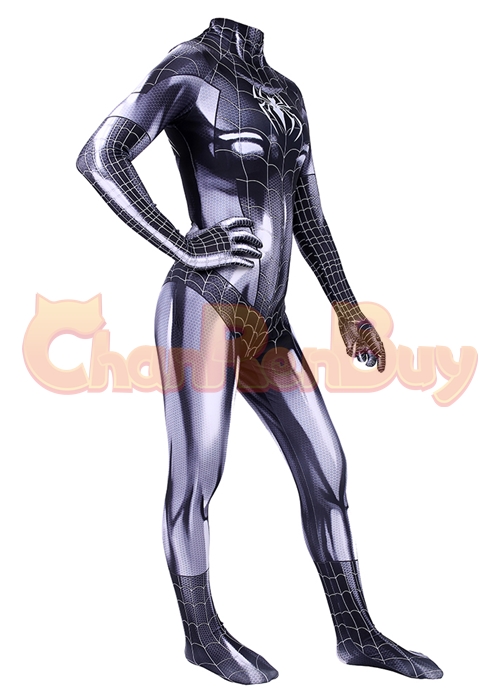 Spider Man Venom Black Cat Symbiote Suit Costume Cosplay Bodysuit