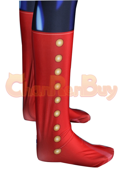 Avengers Endgame Captain Marvel Costume Carol Danvers Cosplay Bodysuit