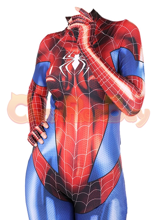 Spinneret Spider Girl Costume Spider Man Mary Jane Cosplay Bodysuit Ver.2