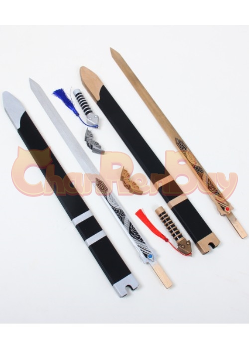 The Legend of Heroes: Kuro no Kiseki Aaron Wei  Twin Swords Cosplay Prop