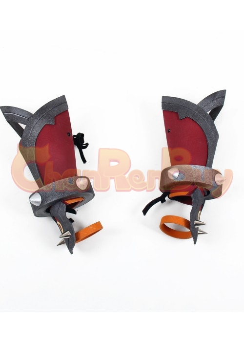 Genshin Impact Arataki Itto Gauntlet Gloves Cosplay Prop