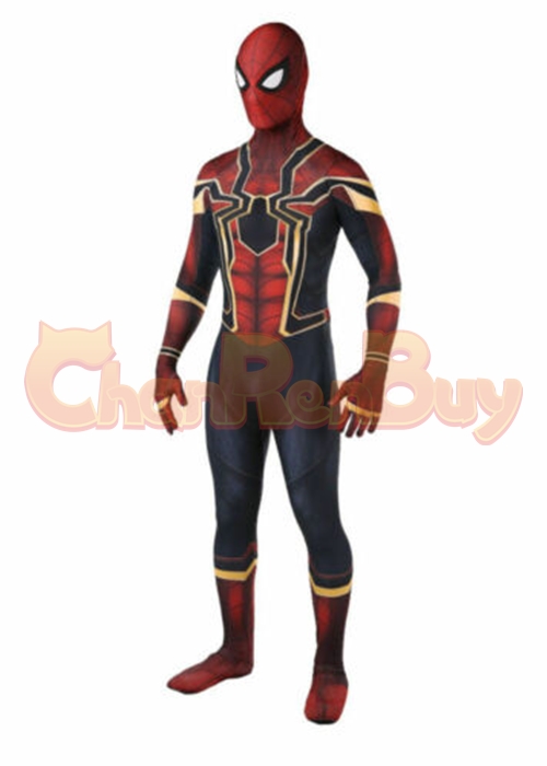 Avengers Infinity War Peter Parker Iron Spider Man Suit Cosplay Bodysuit
