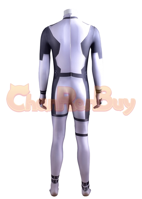 X-Force White Deadpool  Costume Cosplay Bodysuit