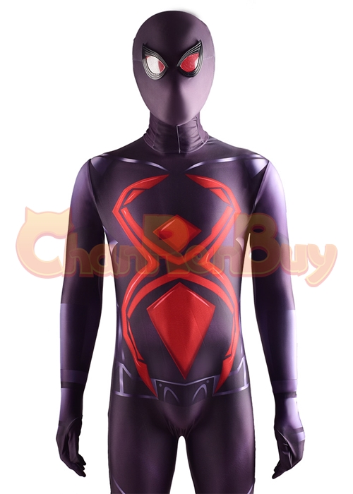 Spider Man Costume Dark Suit Cosplay Bodysuit
