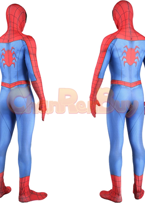 Spider Man Classic Suit Peter Parker Costume Cosplay Bodysuit