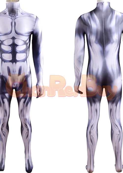 Fantastic Four Silver Surfer Costume Cosplay Bodysuit