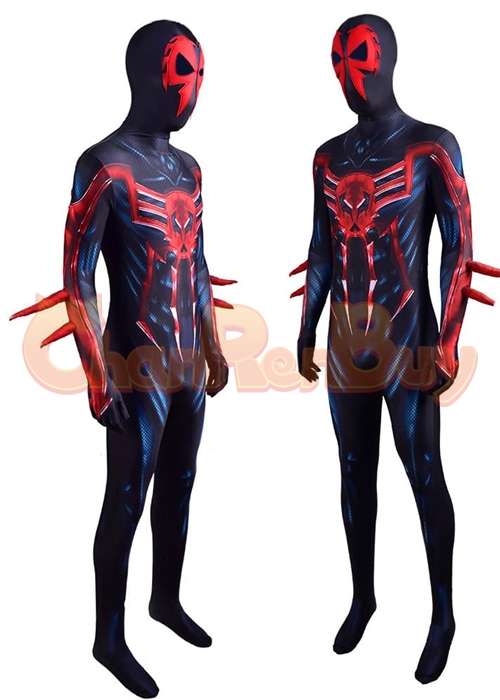 Black 2099 Ultimate Spider Man Costume Suit Miguel O'Hara Cosplay Bodysuit